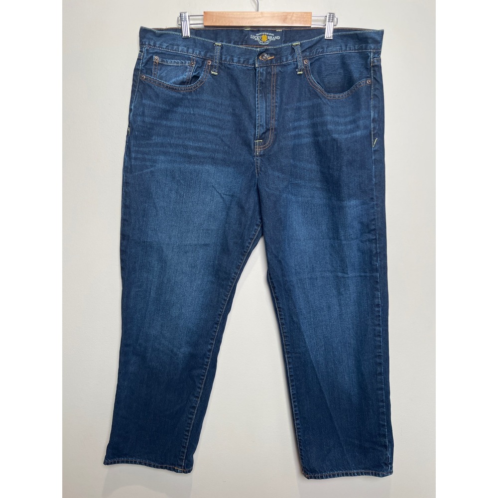 Lucky Brand 361 Vintage Straight Jeans Mens 40x30 Dark Wash Denim Excellent